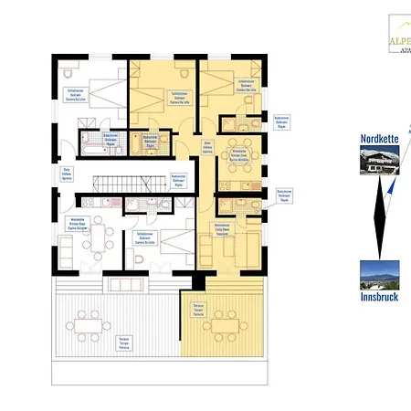 Alpendohle Daire İnnsbruck